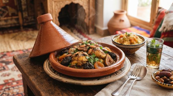 Délices sans Lactose : Tajines Sucré-Salé Robustement Savoureux